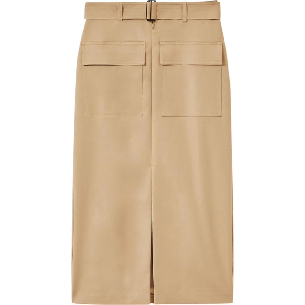 REISS OAKLEY Cargo Pencil Skirt With Cotton